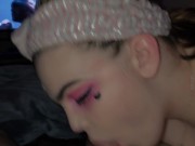 Sexy amateur babe giving head and swallow 10/16