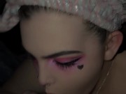 Sexy amateur babe giving head and swallow 6/16