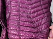 Cum on Girlfriend's Shiny Pink G.W. Down Jacket 2/16