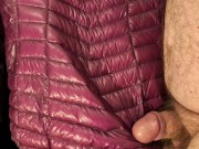 Cum on Girlfriend's Shiny Pink G.W. Down Jacket 9/16