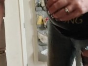 Dusting all over with a face mask and baggy jeans 13/16