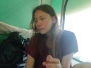 Inexperienced sucked for the first time in a tent 2/16