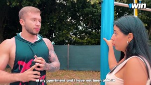 Fucking my new neighbor Brian Evansx. I ask him for help to move furniture and we end up fucking