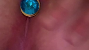 💙 PINK Ass & GOLD Anal Plug.. 🔥💓😈❄️