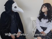 HENTAI Aibu。森。セクシーな衣装。自分の指でオナニー。 15/16