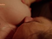 Alex continues after cumming for Bonnie to enjoy her orgasm 7/16