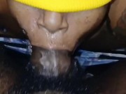 SPIT ON BALLS AND OPEN SLOPPY THROAT SO GORILLA DICK CAN POKE!!!!!!!! 12/16