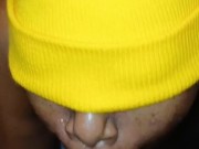 SPIT ON BALLS AND OPEN SLOPPY THROAT SO GORILLA DICK CAN POKE!!!!!!!! 14/16