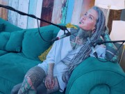 Tattoo Model Pornstar Anuskatzz talks about jelousy ASMR Youtube channel: ASMRkatz SFW inked hippie 10/16