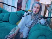 Tattoo Model Pornstar Anuskatzz talks about jelousy ASMR Youtube channel: ASMRkatz SFW inked hippie 14/16