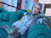 Tattoo Model Pornstar Anuskatzz talks about jelousy ASMR Youtube channel: ASMRkatz SFW inked hippie 8/16