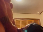 Plugged, spanked and cum shot on the face
