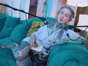 Tattoo Model Pornstar Anuskatzz talks about desire ASMR Youtube channel: ASMRkatz SFW inked hippie 13/16