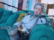 Tattoo Model Pornstar Anuskatzz talks about desire ASMR Youtube channel: ASMRkatz SFW inked hippie 14/16