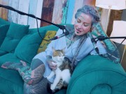 Tattoo Model Pornstar Anuskatzz talks about desire ASMR Youtube channel: ASMRkatz SFW inked hippie 2/16