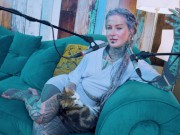 Tattoo Model Pornstar Anuskatzz talks about desire ASMR Youtube channel: ASMRkatz SFW inked hippie 4/16