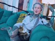 Tattoo Model Pornstar Anuskatzz talks about desire ASMR Youtube channel: ASMRkatz SFW inked hippie 9/16