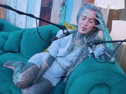 Tattoo Model Pornstar Anuskatzz talks about passion ASMR Youtube channel: ASMRkatz SFW inked hippie 3/16