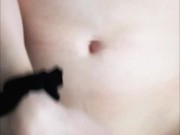 Fucking Roxy in her black knee high socks, and cumming on her belly 15/16