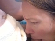 Hold my hair back while I blow you. 8/16