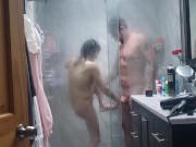 Real Couple Homemade Shower Sex. MILF HOTWIFE SWINGERS. Erotic Senual sex. 12/16