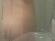 My stepmom is teasing me in the shower, knowing that I'm filming her on my phone camera 5/16