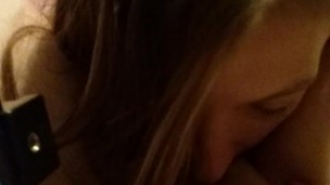 Roxyfox420s debut eating MollyDevines pretty milf pussy