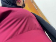 Arabian Beautiful Hotel Maid Cleaning My Room & i see her huge ass & huge Boobs 13/16