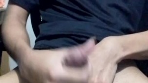 sexy latin guy masturbates for you until he drips cum on his cute penis