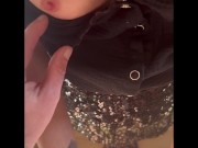 I was doing the laundry and he comes with his cock for me to suck 2/16