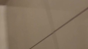 Risky masturbation in college restroom