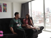 Lo CHUPO y me TRAGO toda la LECHE de un extraño que recien acaba de conocer - AMATEUR Mells Blanco 3/16