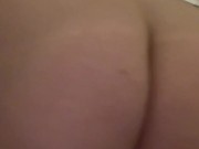 Quickly playing with my vibrator at my friend’s bathroom 13/16