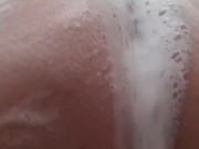 Bathing alone with a great desire to cum