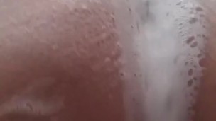 Bathing alone with a great desire to cum