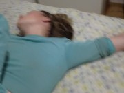 Wet pussy rides a giant dick 16/16