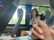 Public Cock Jerking Off On A Bus Full Of People - Made Him Cum Hard By Hand! - Cock Flashing 7/16