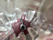 Super camera. Cumming in pussy from a catheter 8/16