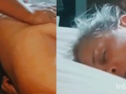 Pov cums hard from strapon