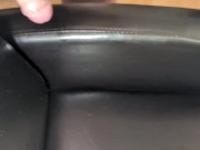 Cuming on Girlfriend's Super Soft Leather Chair ! 13/16