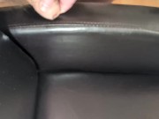 Cuming on Girlfriend's Super Soft Leather Chair ! 14/16