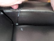 Cuming on Girlfriend's Super Soft Leather Chair ! 16/16