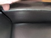 Cuming on Girlfriend's Super Soft Leather Chair ! 3/16