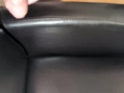 Cuming on Girlfriend's Super Soft Leather Chair ! 4/16