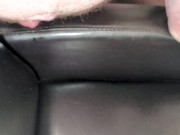 Cuming on Girlfriend's Super Soft Leather Chair ! 9/16
