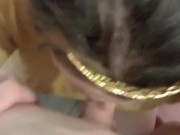 Queen sucking daddy's dick ending in rough facial 2/16