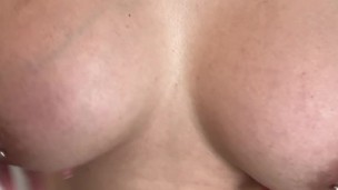 Playing w/ my Huge Tits.