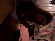 Molly Cummings on her dick 12/16