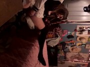 Molly Cummings on her dick 14/16