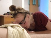 The wife of the boss sucks him 15/16